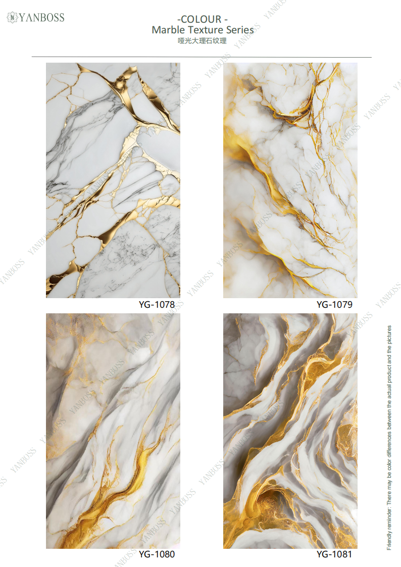 Nano Environmentally Friendly Wall Panels Marble Texture Series 25-48