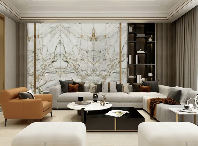 Gilding patterned wall panel